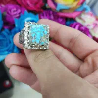 انگشتر دستساز فیروزه نیشابور استاد باصری|بدلیجات|اصفهان, قائمیه|دیوار