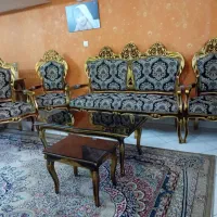 مبل ۹ نفره سلطنتی چوب گردو( فوری)|مبلمان خانگی و میز عسلی|تهران, فدک|دیوار
