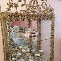بوفه برنجی، ساعت، آینه کنسول|بوفه، ویترین، کنسول|شیراز, عفیف‌آباد|دیوار