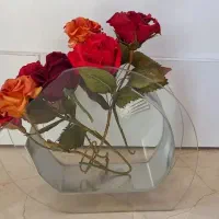 گل  فومی و گلدان