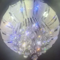 دو لوستر کریستالی+دو لوستر دیوارکوب ست ریموت دار