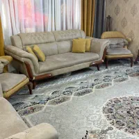 مبل هفت نفره ۴تا جلومبلی تاب ریلکسی و‌میزتی وی