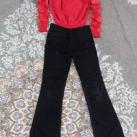 بلوز شلوار لی دخترانه