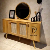 آینه کنسول حصیری آدرین/Adryn|بوفه، ویترین، کنسول|احمدآبادمستوفی, |دیوار