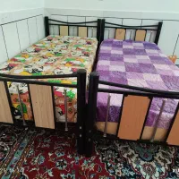 تخت خواب یک نفره دو عدد