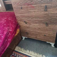 کشو وآینه وتخت|تخت و سرویس خواب|مشهد, کوشش|دیوار