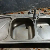 سینک ظرفشویی با شیراهرمی