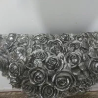 پایه ای بسیار زیبا و شیک ب همراه دو عدد شمعدون نو|صنایع دستی و سایر لوازم تزئینی|کازرون, |دیوار