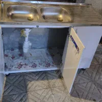 سینک به همراه کابینت ظرف شویی|مصالح و تجهیزات ساختمان|مراغه, |دیوار