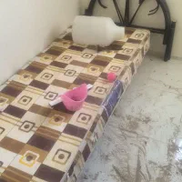 تخت خواب تک نفره فلزی|تخت و سرویس خواب|کرمان, |دیوار