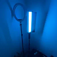 لایت خطی و رینگ لایت برای تولید محتوا|دوربین عکاسی و فیلم‌برداری|لنگرود, |دیوار