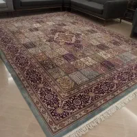 فرش ماشینی زمرد مشهد ۷۰۰ شانه ۱۲ متری طرح خشتی|فرش|مشهد, سجاد شهر|دیوار
