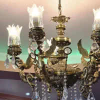 لوستر فرشته پر کار شرکتی در حد نو|لوستر و چراغ آویز|خوی, |دیوار