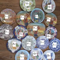 ورق بزن ظرف ظروف بشقاب ملامین قدیمی دیوارکوب سنتی|ظروف سرو و پذیرایی|مشهد, ادیب نیشابوری (شهرک غرب)|دیوار