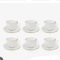 ست فنجان نعلبکی چینی مقصود