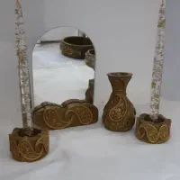 گلدان و هفت سین سنگ مصنوعی|صنایع دستی و سایر لوازم تزئینی|طرقبه, |دیوار