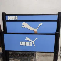 تخت فلزی پوما و طرح چرم دخترونه|تخت و سرویس خواب|رشت, پل تالشان|دیوار