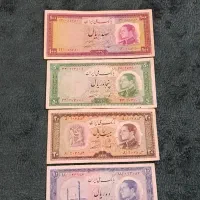 فروش یک‌جا مجموعه خاص اسکناس‌های شاهنشاهی|کلکسیون سکه، تمبر، اسکناس|اراک, |دیوار