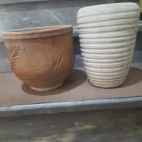 دو عدد گلدان