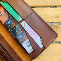 کیف پول چرم طبیعی|کیف، کفش، کمربند|رودسر, |دیوار