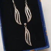 نیم ست نقره عیار ۹۲۵|جواهرات|زاهدان, |دیوار