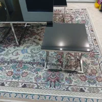 میز جلو مبلی استیل و ۴عدد عسلی