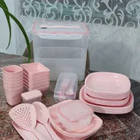 ظروف سفری برند لیمون ۶ نفره ۶۰ پارچه|ظروف نگهدارنده، پلاستیکی، یک‌بارمصرف|کرمان, |دیوار