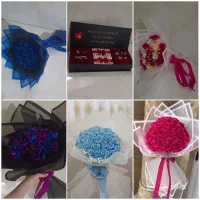 دسته گل،باکس گل رز روبانی،کادو تولد ،خواستگاری و.