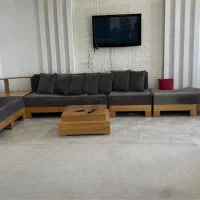 مبل ال چوب خوشگل و شیک