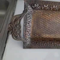 سینی عطیقه برنج|کلکسیون اشیاء عتیقه|حبیب آباد, |دیوار