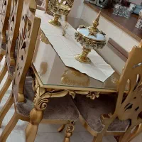 میز غذا خوری ۶نفر به همراه میز آینه