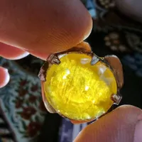 انگشتر یاقوت زرد برمه