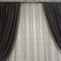 پرده و شال به همراه قاب پرده و آستر|پرده، رانر، رومیزی|ساوه, |دیوار