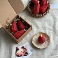 شمع توت فرنگی