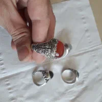 انگشترنقره عقیق سرخ وسبز وباباقوری|جواهرات|تهران, افسریه جنوبی|دیوار