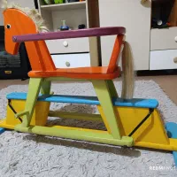 اسب چوبی خارجی|اسباب‌بازی بچه|زاهدان, |دیوار