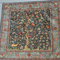 رومیزی و عسلی و گنجه سایز ۴۰ در ۴۰ شانل ابریشمی