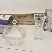 شیرینی خوری کریستال جی سی سی .گل پنبه ای.والتر|ظروف سرو و پذیرایی|قم, علی آباد|دیوار