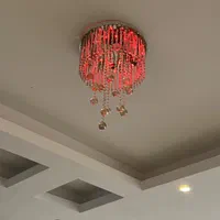 لوستر کریستالی|لوستر و چراغ آویز|کرج, باغستان|دیوار