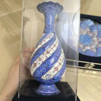 بشقاب و گلدان میناکاری|صنایع دستی و سایر لوازم تزئینی|تهران, پاسداران|دیوار
