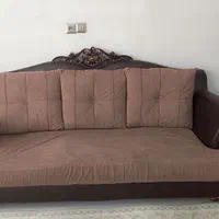 مبل هفت نفره با جلو مبلی و دو عدد عسلی