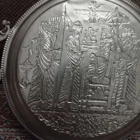 سینی برنج قلم کاری با دست   سینی  دوم چینی عتیقه