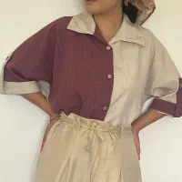 شومیز ترکیبی دو رنگ|لباس|رضوانشهر, |دیوار