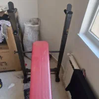 میز بدنسازی همراه هالتر و دمبل