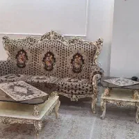 مبل 7نفره+ساعت ایستاده+میز غذاخوری ۴نفره|مبلمان خانگی و میز عسلی|چهاردانگه (تهران), |دیوار