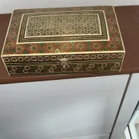 جعبه خاتم  طلاکوب قدیمی
