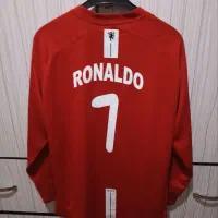 لباس فوتبال منچستر یونایتد ۲۰۰۸ رونالدو آستین بلند|لباس|بناب, |دیوار