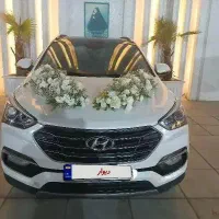 اجاره ماشین عروس سانتافه سفید