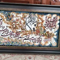 تابلو فرش نفیس نخ ابریشم تراکم بالا