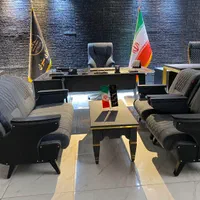 مبلمان اداری دسته طلایی .وکیوم.جلو مبلی|دفتر کار|رشت, بلوار گیلان|دیوار